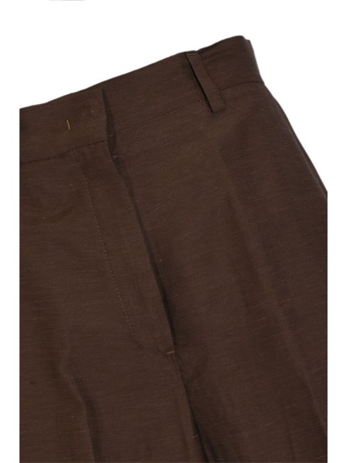 Pantaloni ampi in misto lino BLUGIRL | RA6192 T882390913